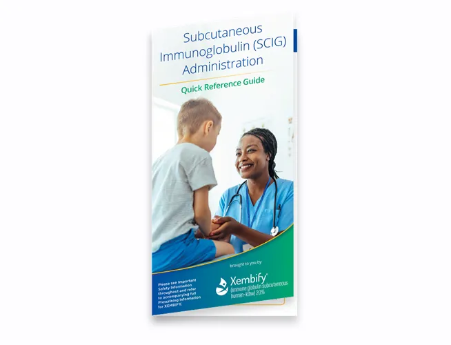 Cover of the subcutaneous immunoglobulin administration quick reference guide